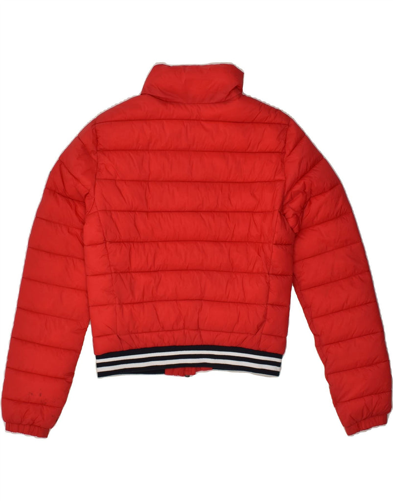 SUPERDRY Womens Padded Jacket UK 10 Small Red Nylon | Vintage Superdry | Thrift | Second-Hand Superdry | Used Clothing | Messina Hembry 