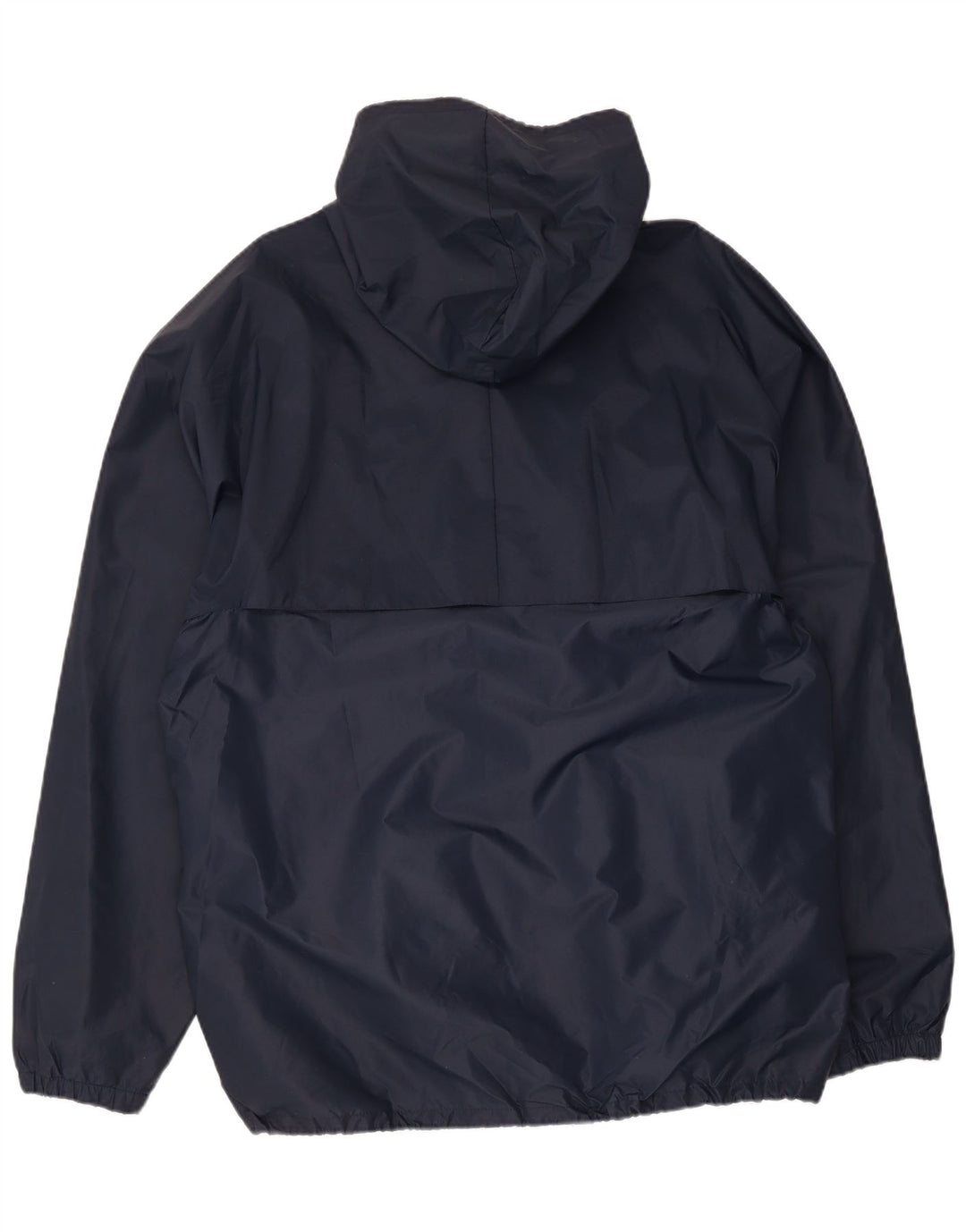 K-Way Mens Hooded Rain Jacket UK 40 Large Navy Blue