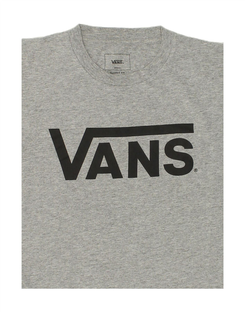 VANS Mens Classic Fit Graphic T-Shirt Top Small Grey Flecked Cotton | Vintage Vans | Thrift | Second-Hand Vans | Used Clothing | Messina Hembry 