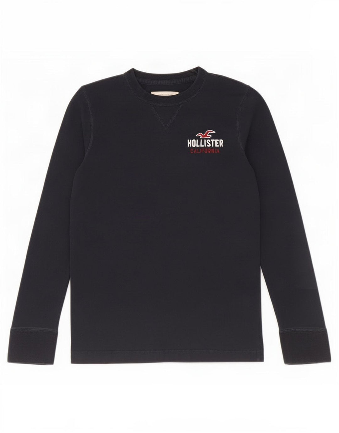 Hollister Mens Top Long Sleeve Medium Navy Blue