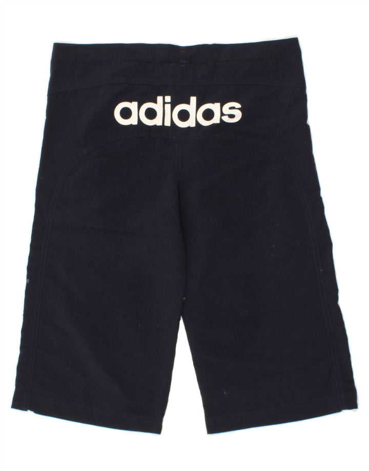 ADIDAS Boys Graphic Sport Shorts 11-12 Years Navy Blue Polyamide Vintage Adidas and Second-Hand Adidas from Messina Hembry 