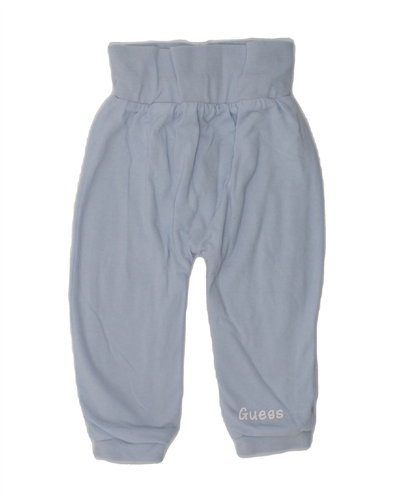 GUESS Baby Boys Joggers Tracksuit Trousers 9-12 Months Blue Cotton | Vintage Guess | Thrift | Second-Hand Guess | Used Clothing | Messina Hembry 