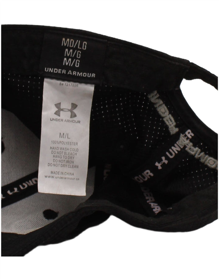 Under Armour Mens Graphic Baseball Cap Medium/Large Black Polyester