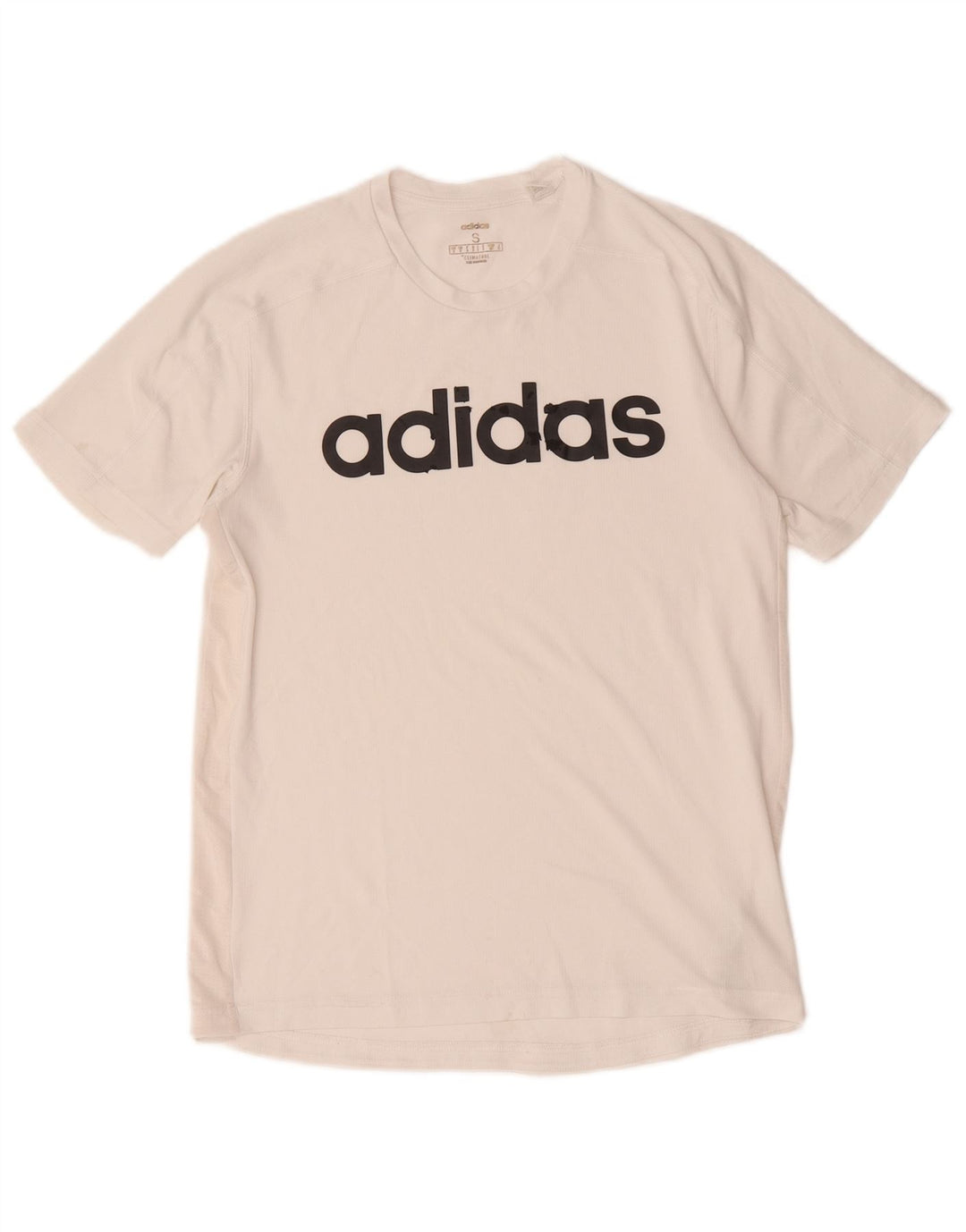 Adidas Mens Climacool Graphic T-Shirt Top Small White Polyester