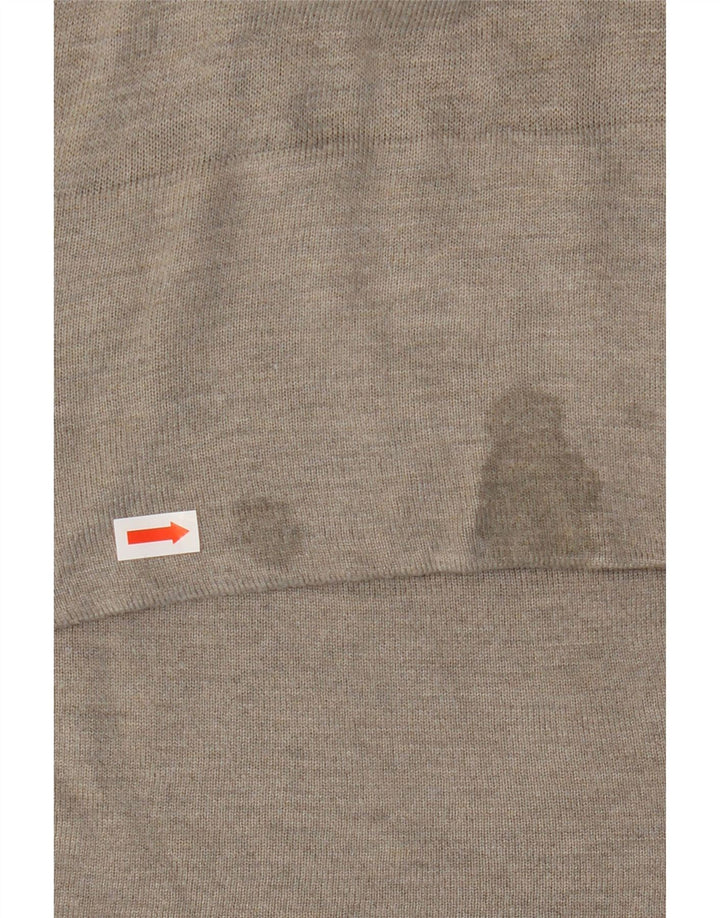 ZARA Womens V-Neck Jumper Sweater UK 10 Small Grey