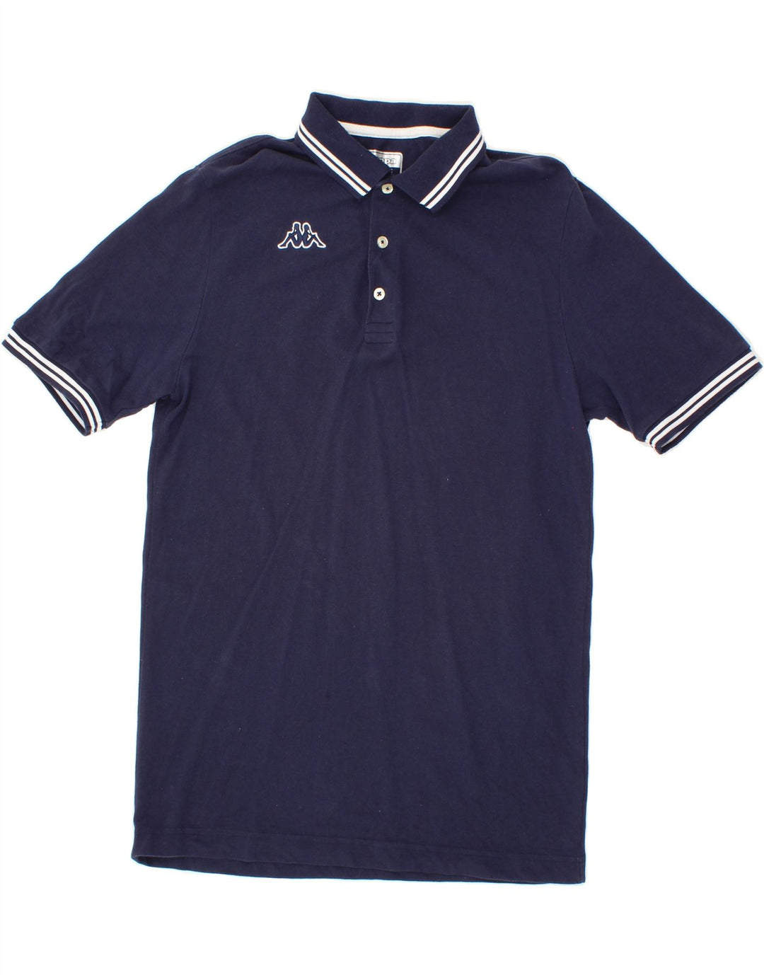KAPPA Boys Polo Shirt 15-16 Years Large Navy Blue Vintage Kappa and Second-Hand Kappa from Messina Hembry 