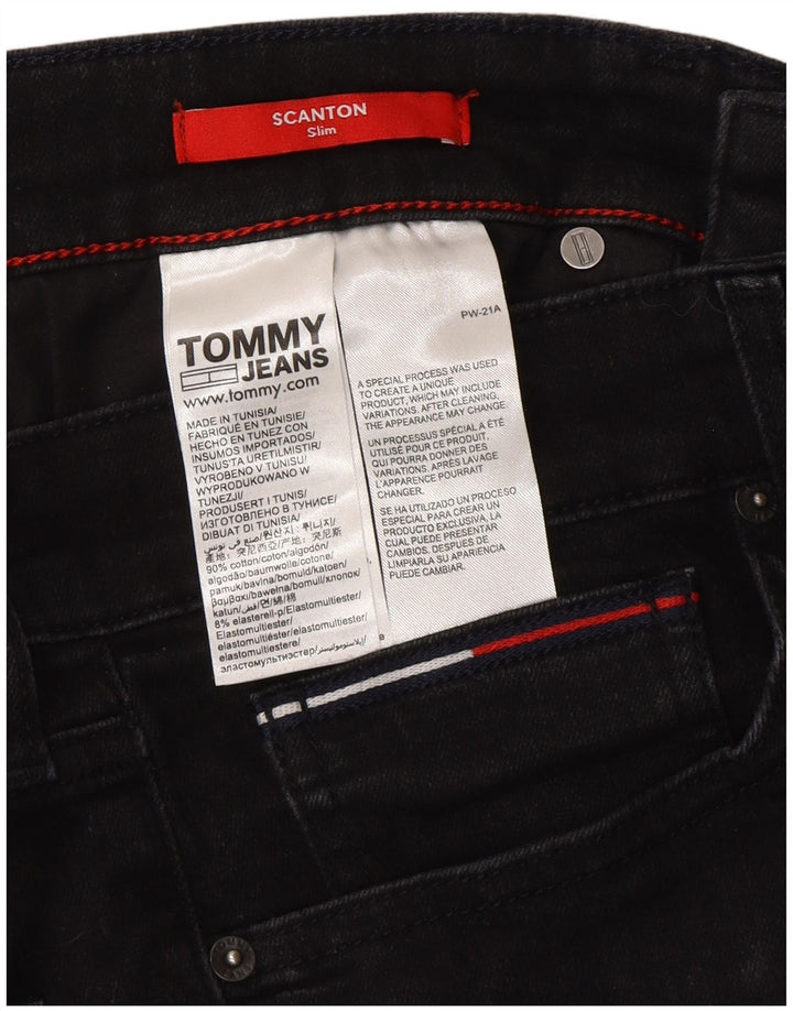 Tommy Hilfiger Mens Scanton Slim Jeans W32 L32 Grey Cotton