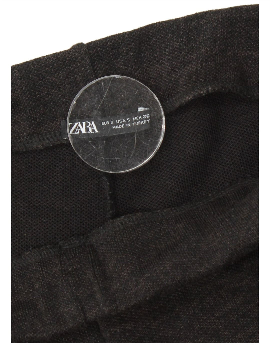 Zara Womens Wide Leg Casual Trousers Small W26 L30 Black Polyester