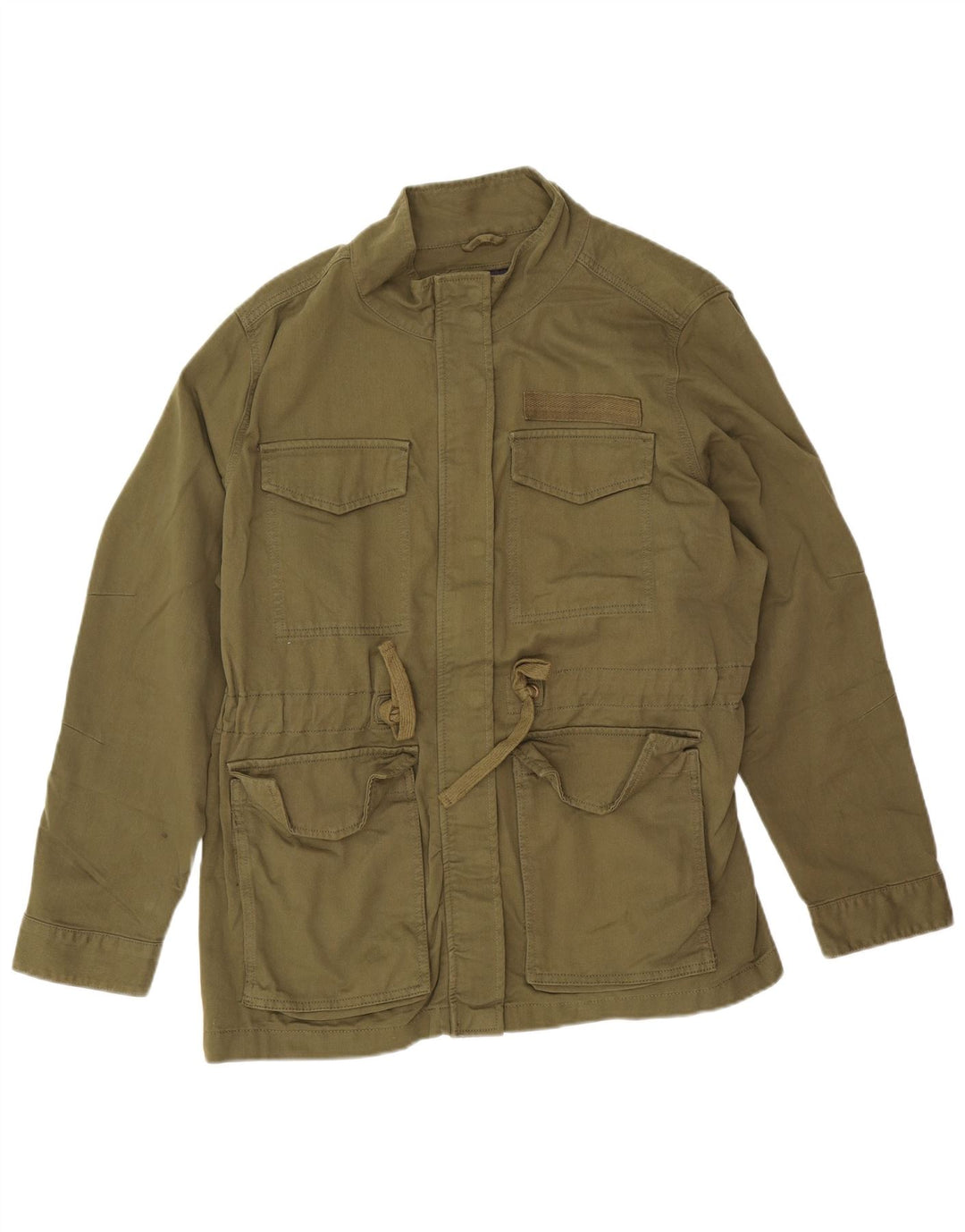Marks & Spencer Womens Utility Jacket UK 20 2XL Khaki Cotton