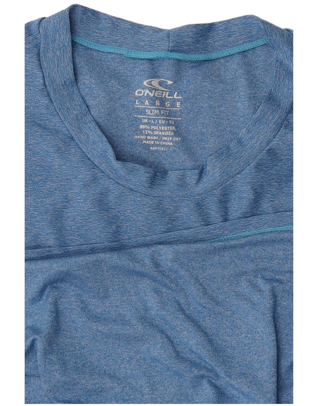 O'Neill Mens Slim Fit T-Shirt Top Large Blue Flecked Polyester