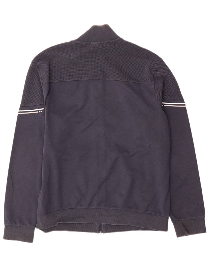 Hugo Boss Mens Tracksuit Top Jacket Large Navy Blue Cotton
