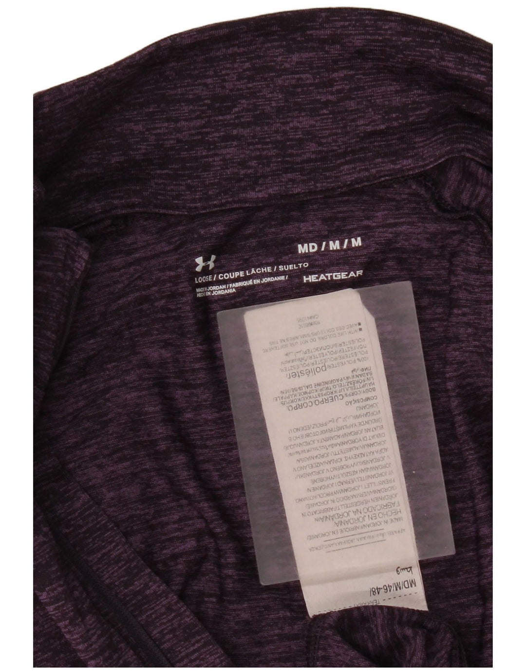 Under Armour Womens Heat Gear Pullover Tracksuit Top UK 12 Medium Purple