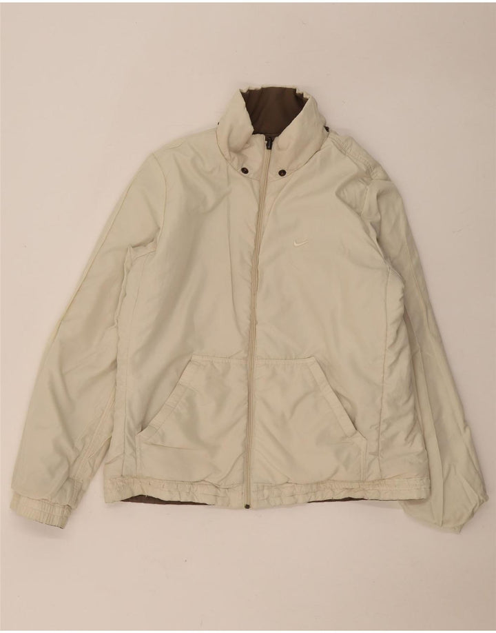 Nike Womens Reversible Jacket UK 40 Large Brown Colourblock