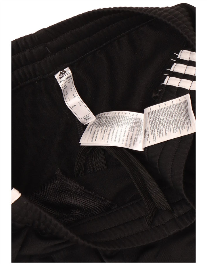 Adidas Mens Tracksuit Trousers Joggers UK 38/40 Medium Black Polyester