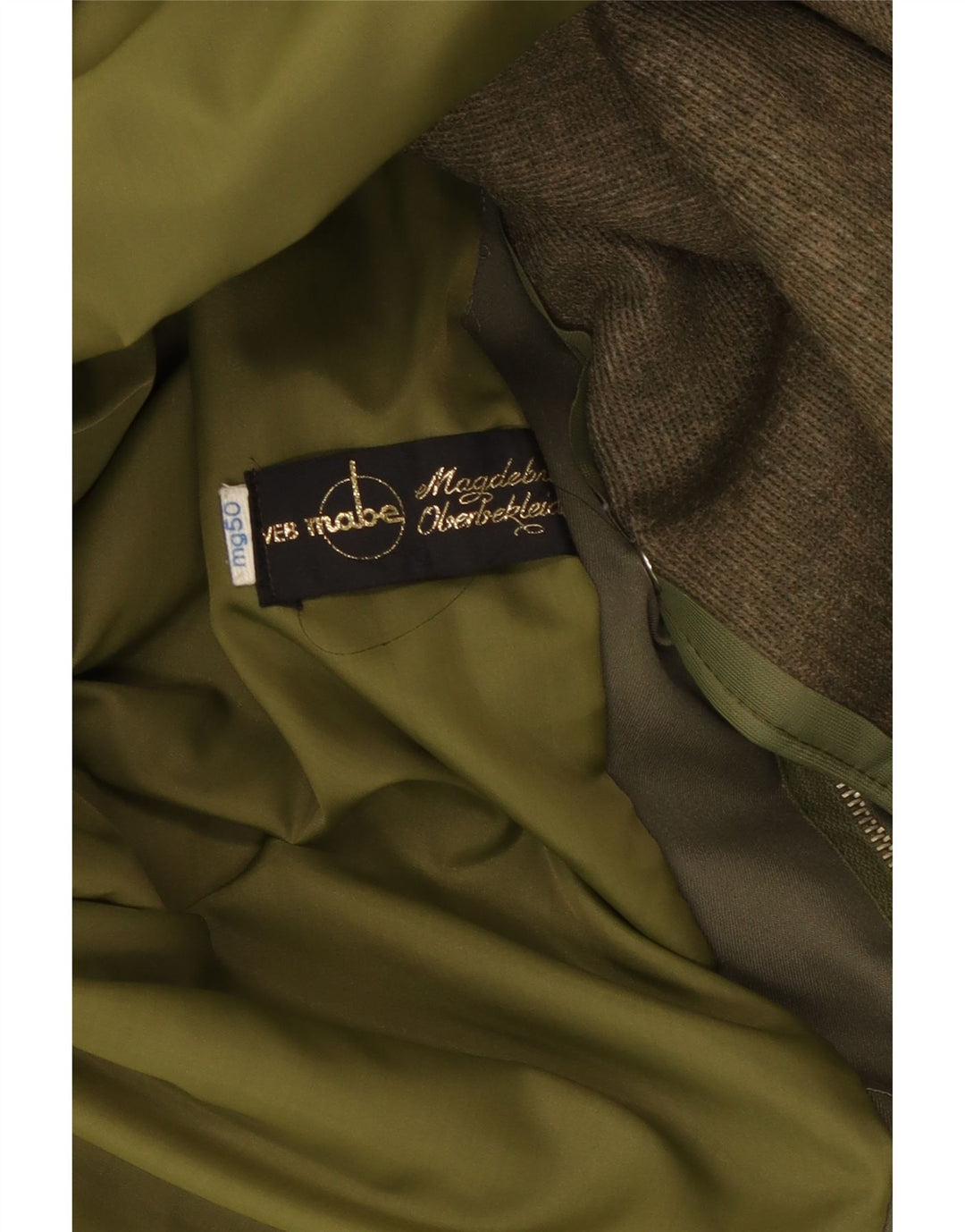 Vintage Mens Hooded Parka Jacket IT 50 Large Khaki