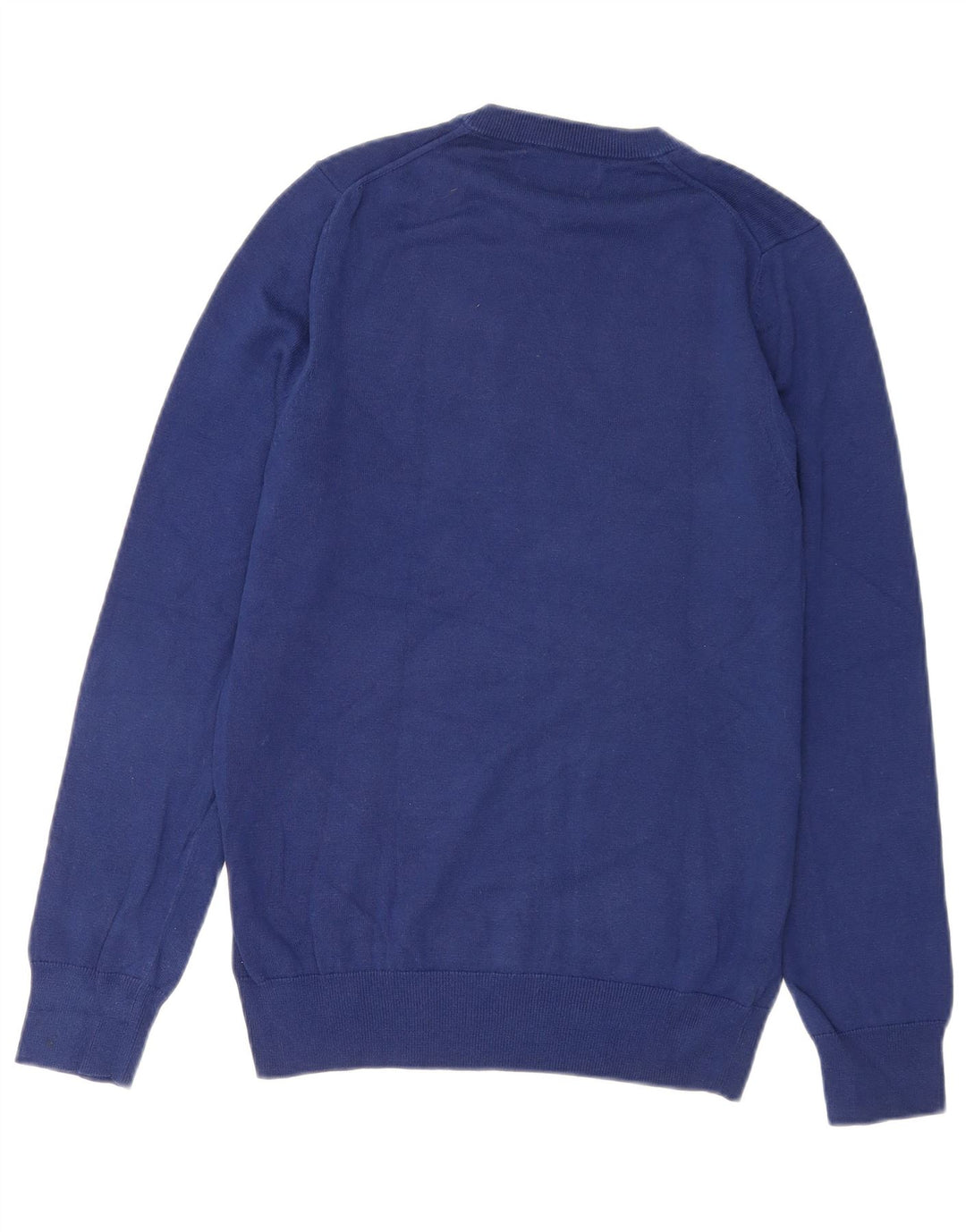 Marks & Spencer Mens Crew Neck Jumper Sweater Small Blue Cotton