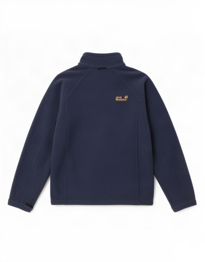 Jack Wolfskin Mens Liner Fleece Jacket UK 36/38 Medium Navy Blue Polyester