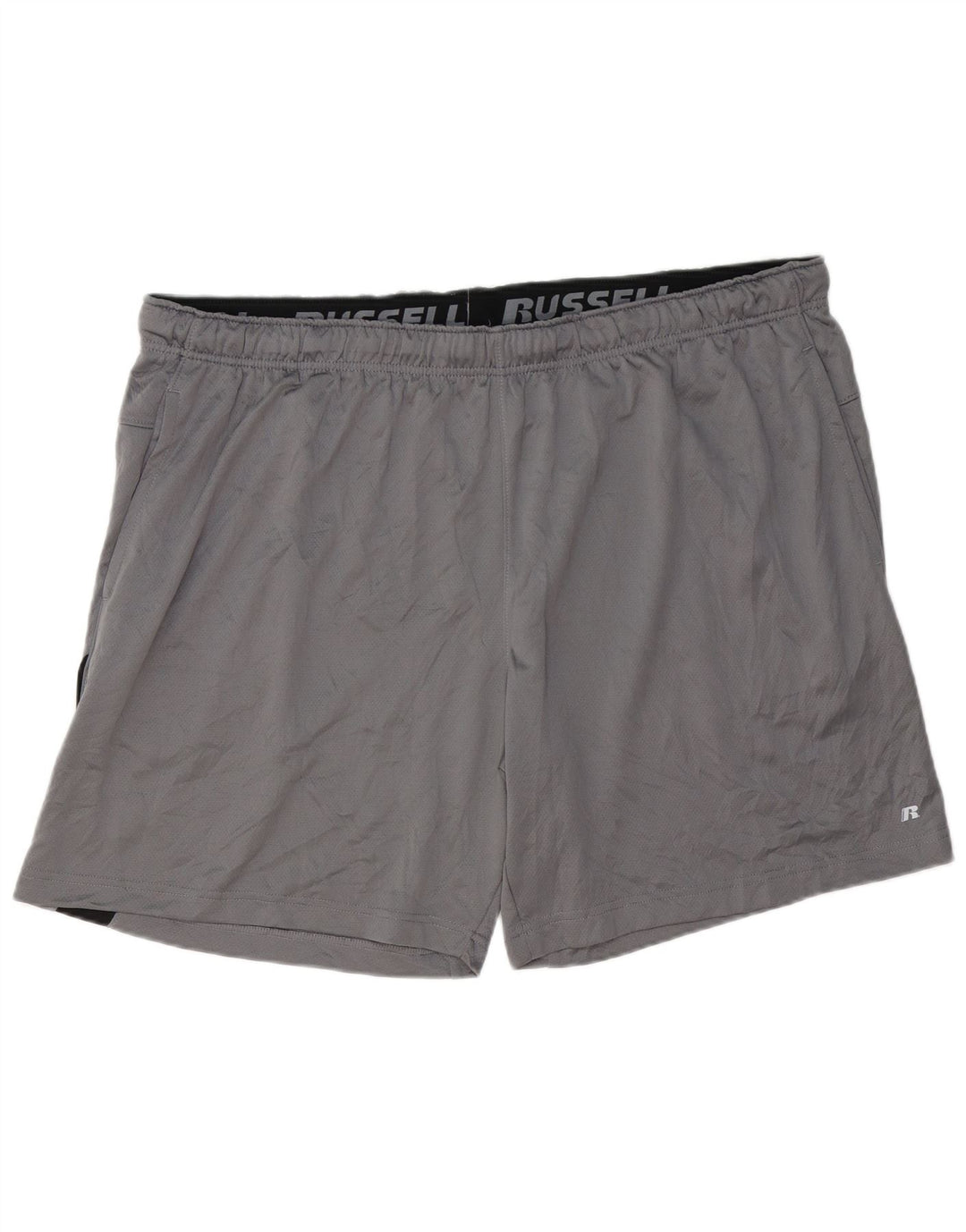 RUSSELL ATHLETIC Mens Sport Shorts 3XL Grey Colourblock Polyester