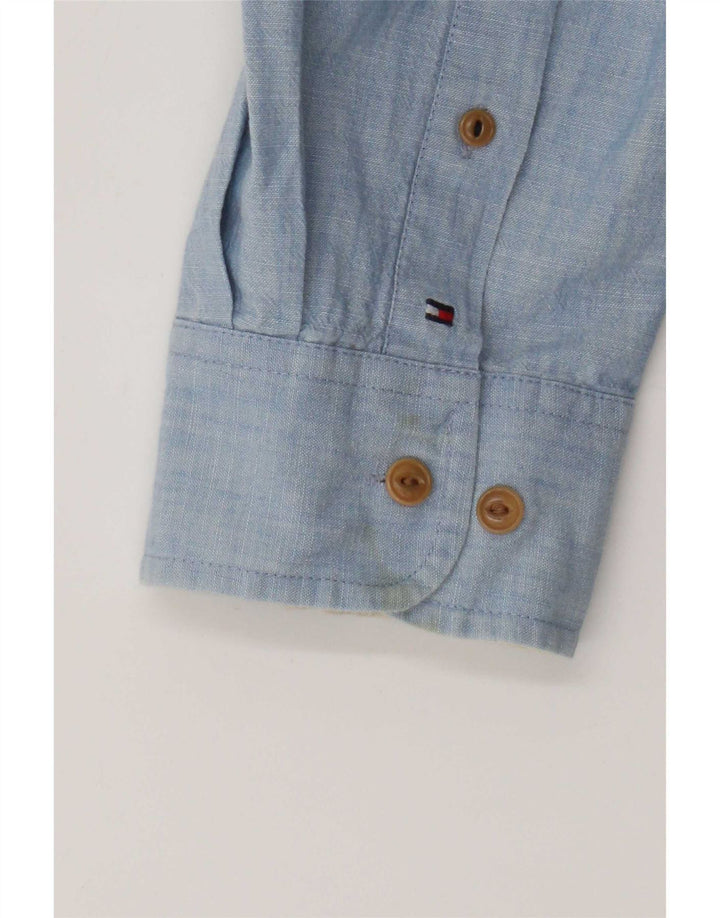 Tommy Hilfiger Mens Shirt 2XL Blue Cotton
