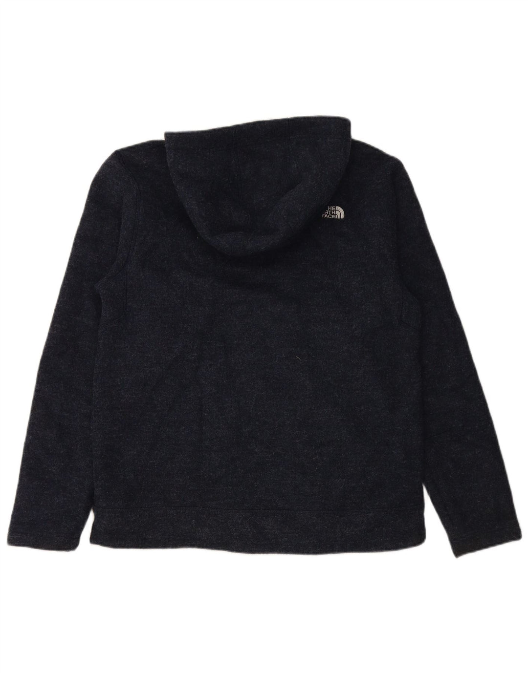 THE NORTH FACE Mens Hooded Cardigan Sweater Large Navy Blue Polyester