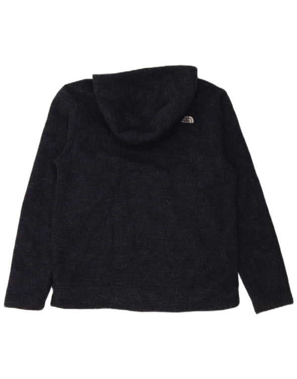 THE NORTH FACE Mens Hooded Cardigan Sweater Large Navy Blue Polyester