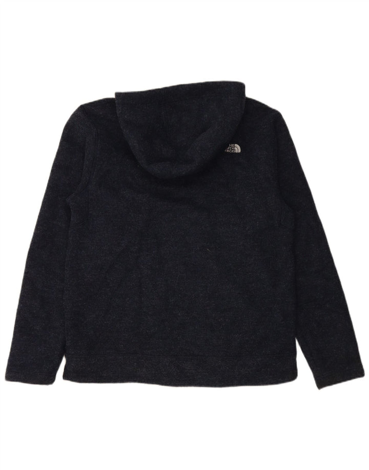 THE NORTH FACE Mens Hooded Cardigan Sweater Large Navy Blue Polyester