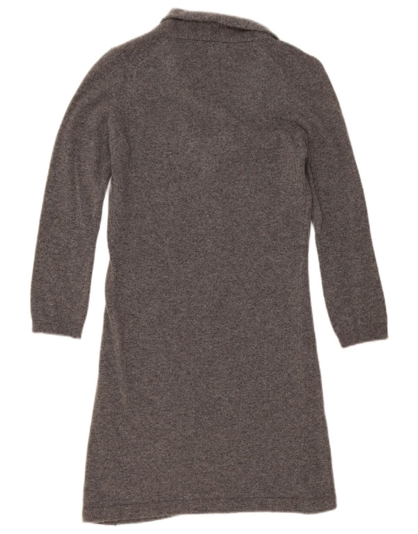 Massimo Dutti Womens Jumper Dress UK 6 XS Grey