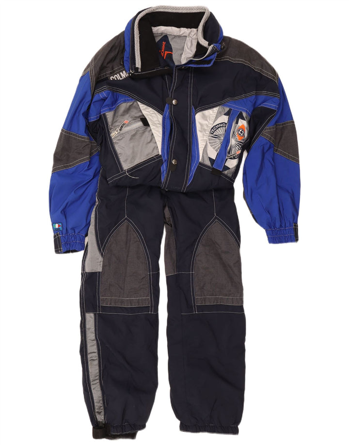 Colmar Mens Graphic Full Tracksuit IT 50 Medium Navy Blue Colourblock