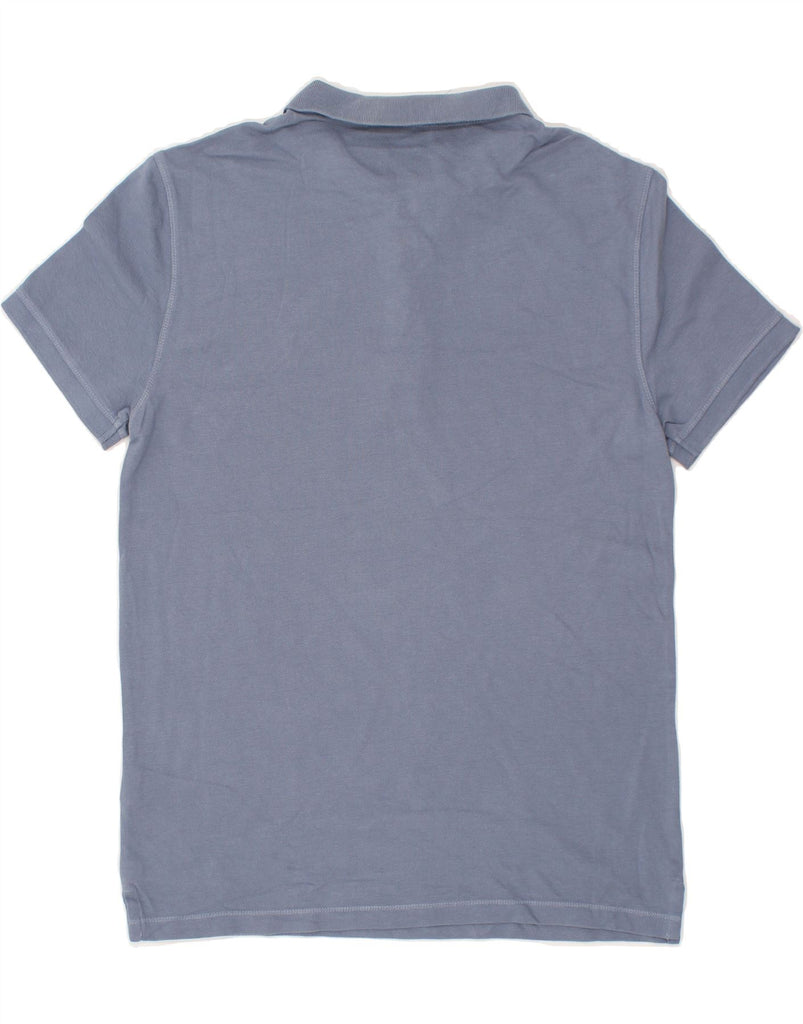 ALL SAINTS Mens Polo Shirt Medium Blue Cotton | Vintage All Saints | Thrift | Second-Hand All Saints | Used Clothing | Messina Hembry 
