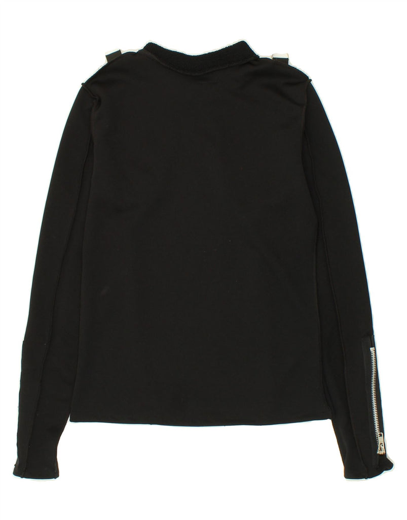 VINTAGE Womens Sweatshirt Jumper UK 12 Medium Black | Vintage Vintage | Thrift | Second-Hand Vintage | Used Clothing | Messina Hembry 