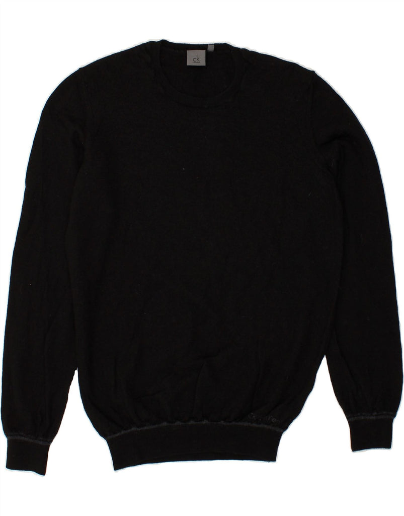 CALVIN KLEIN Womens Crew Neck Jumper Sweater UK 16 Large Black | Vintage Calvin Klein | Thrift | Second-Hand Calvin Klein | Used Clothing | Messina Hembry 