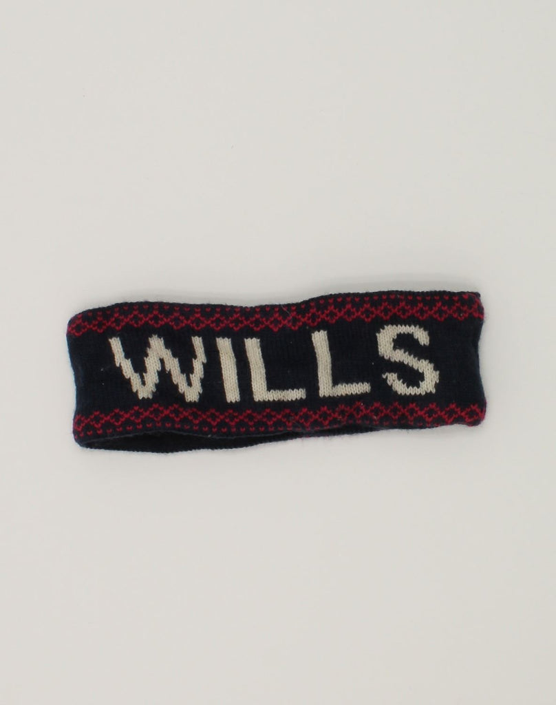 JACK WILLS Womens Graphic Headband Hat One Size Black Polyester | Vintage Jack Wills | Thrift | Second-Hand Jack Wills | Used Clothing | Messina Hembry 