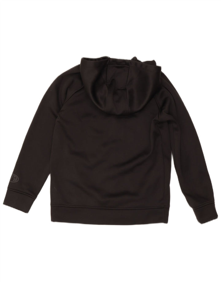 Animal Boys Graphic Zip Hoodie Sweater 11-12 Years Black Polyester