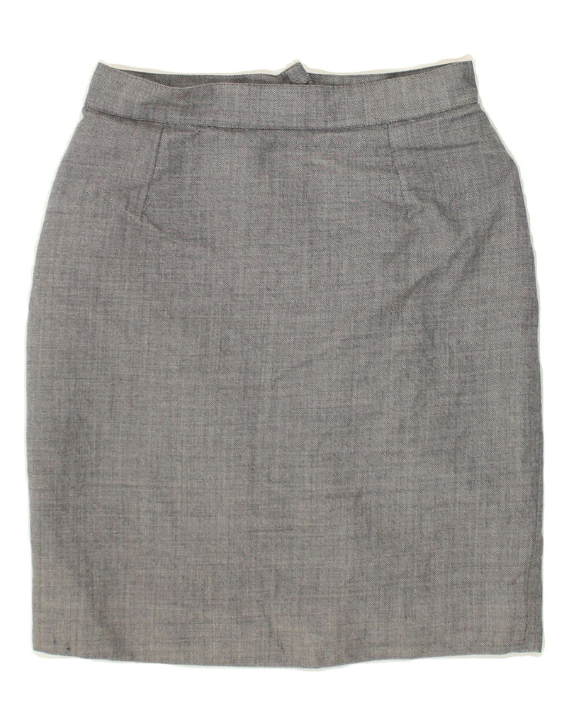 VINTAGE Womens Straight Skirt IT 44 Medium W28  Grey | Vintage Vintage | Thrift | Second-Hand Vintage | Used Clothing | Messina Hembry 