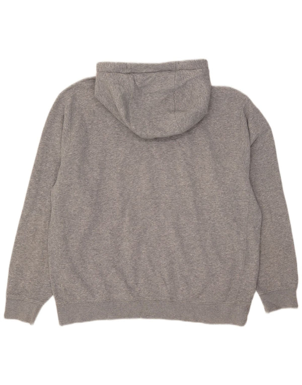 Nike Mens Hoodie Jumper Large Grey Flecked Cotton