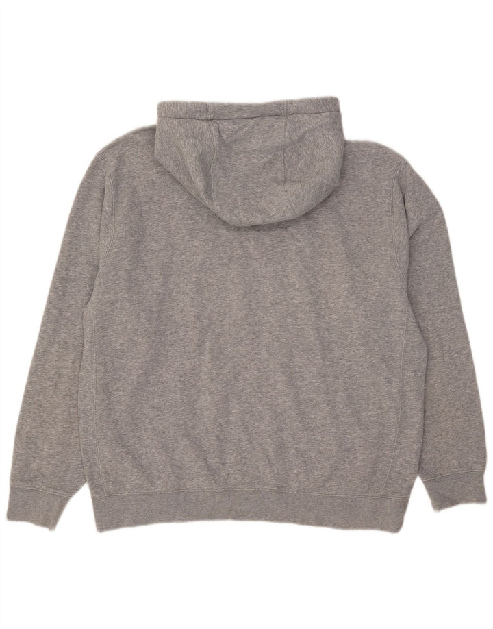 Nike Mens Hoodie Jumper Large Grey Flecked Cotton