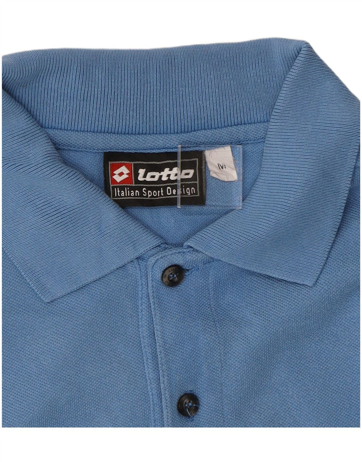 LOTTO Mens Polo Shirt Medium Blue