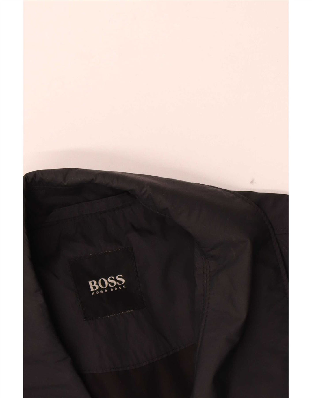 Hugo Boss Mens Bomber Jacket UK 38 Medium Black Colourblock