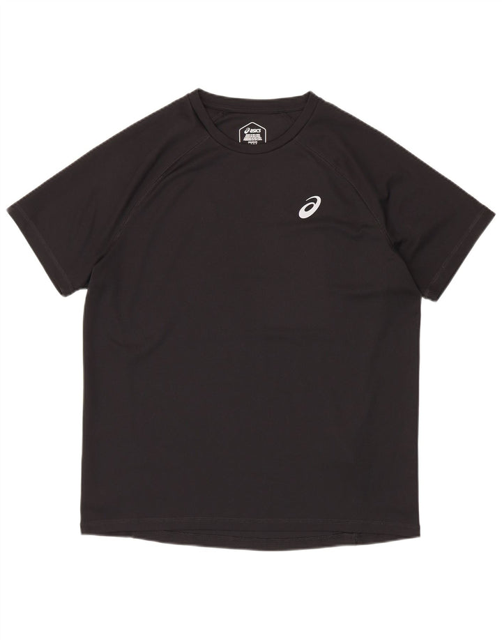 Asics Mens T-Shirt Top Large Black Polyester