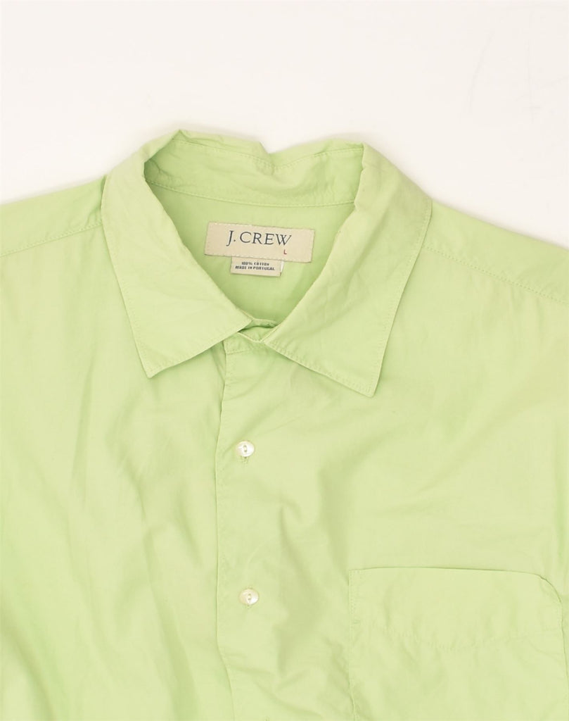 J. CREW Mens Shirt Large Green Cotton | Vintage J. Crew | Thrift | Second-Hand J. Crew | Used Clothing | Messina Hembry 