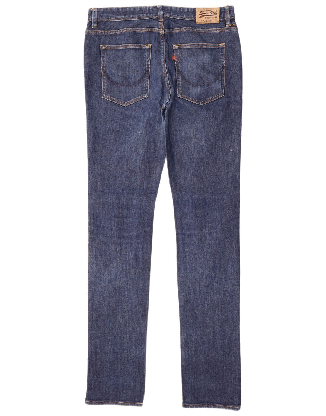 Superdry Mens Skinny Jeans W32 L34 Blue Cotton