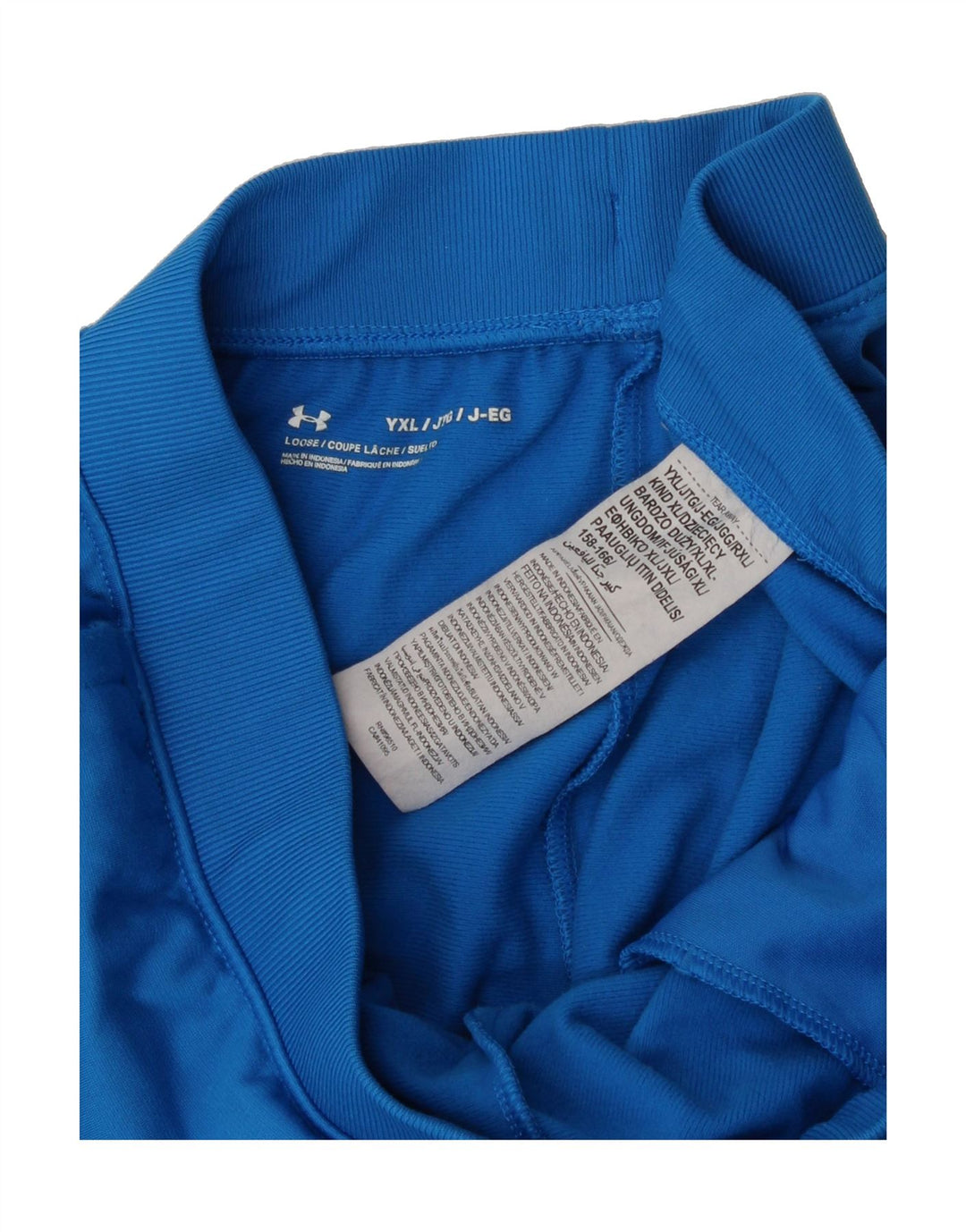UNDER ARMOUR Boys Tracksuit Trousers Joggers 13-14 Years XL Blue Polyester Vintage Under Armour and Second-Hand Under Armour from Messina Hembry 