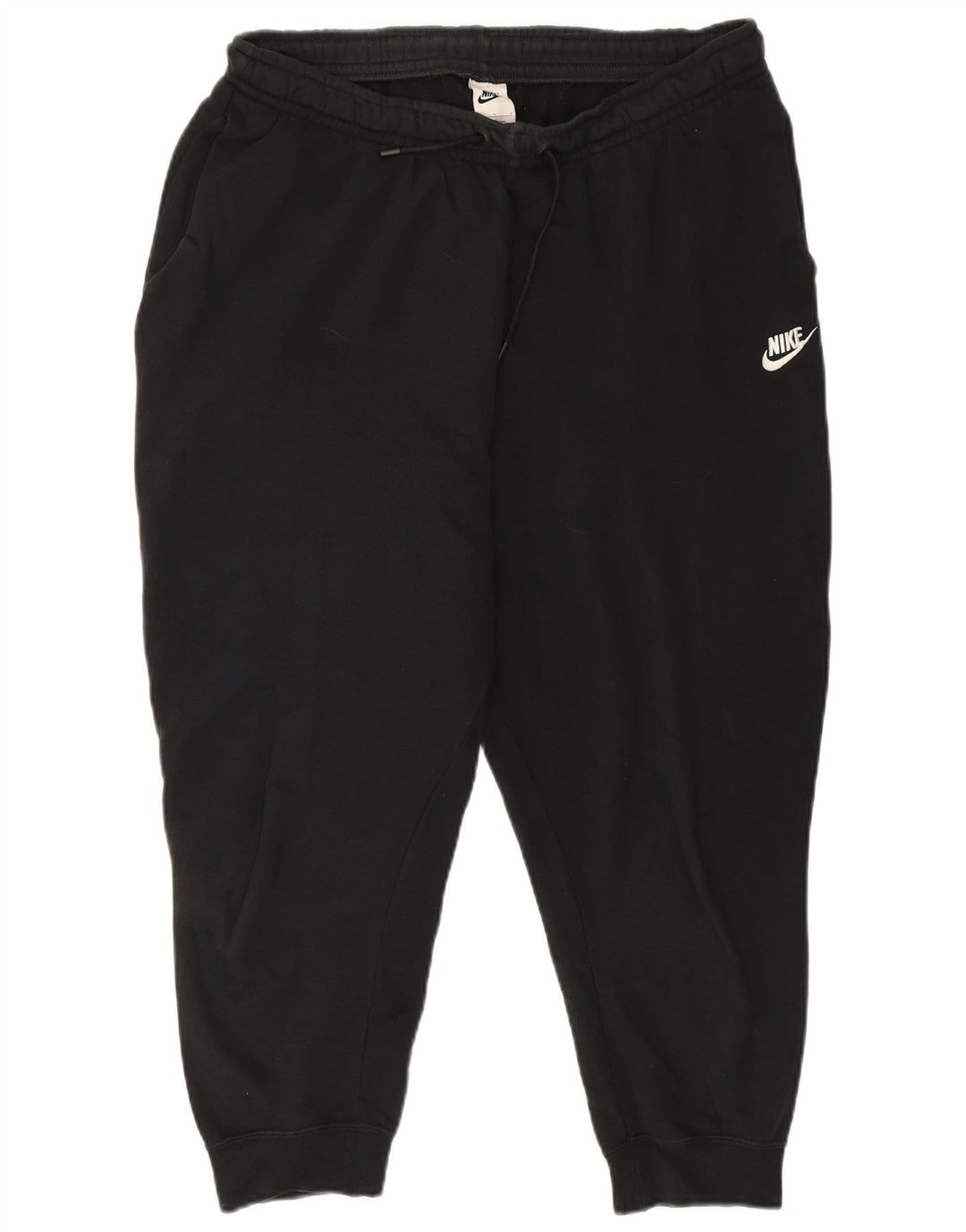 Nike Mens Crop Tracksuit Trousers Joggers Large  Black Cotton