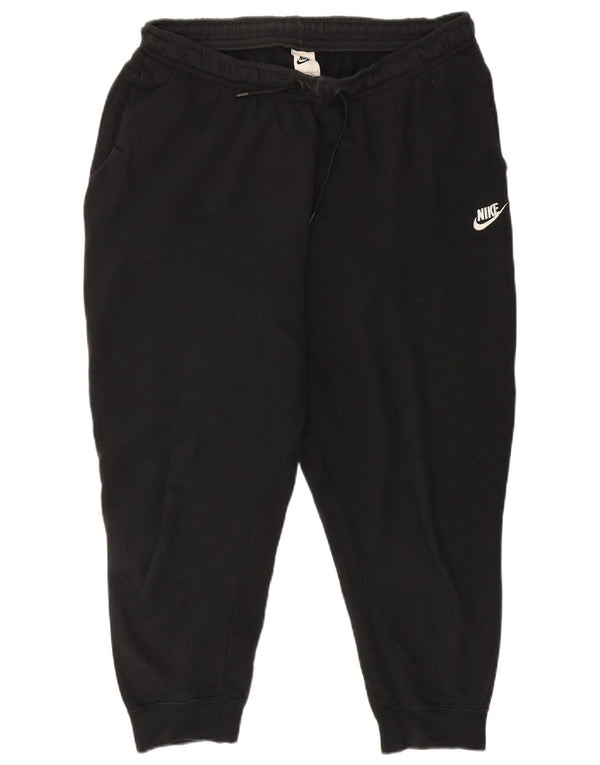 Nike Mens Crop Tracksuit Trousers Joggers Large  Black Cotton