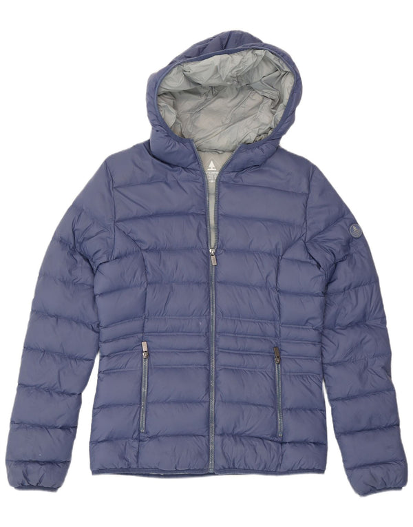 Best Company Womens Hooded Padded Jacket UK 14 Medium Blue Nylon