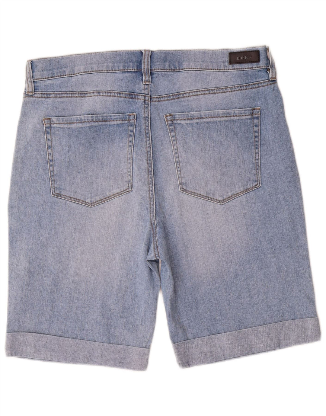 Dkny Womens Denim Shorts US 14 XL W32 Blue Cotton