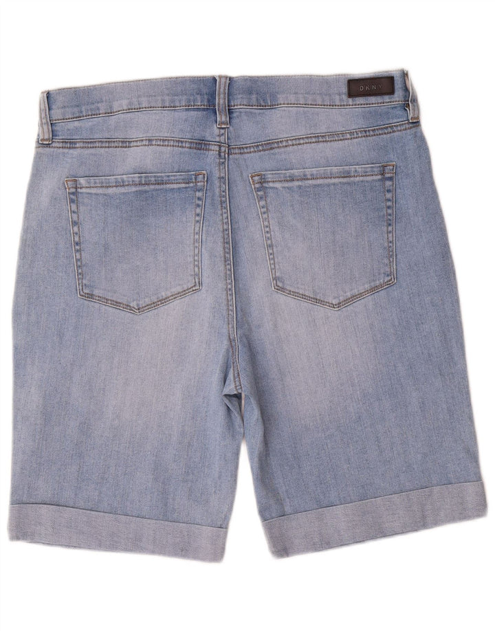 Dkny Womens Denim Shorts US 14 XL W32 Blue Cotton
