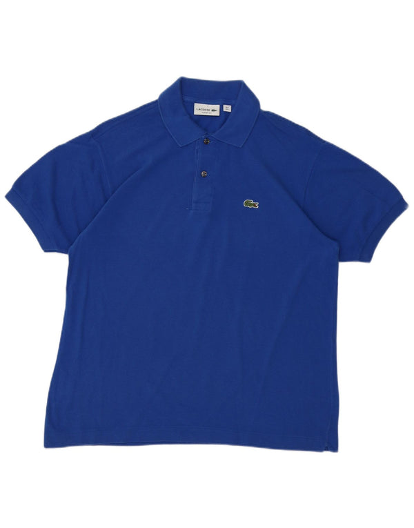 Lacoste Mens Classic Fit Polo Shirt Size 5 Large Blue Cotton