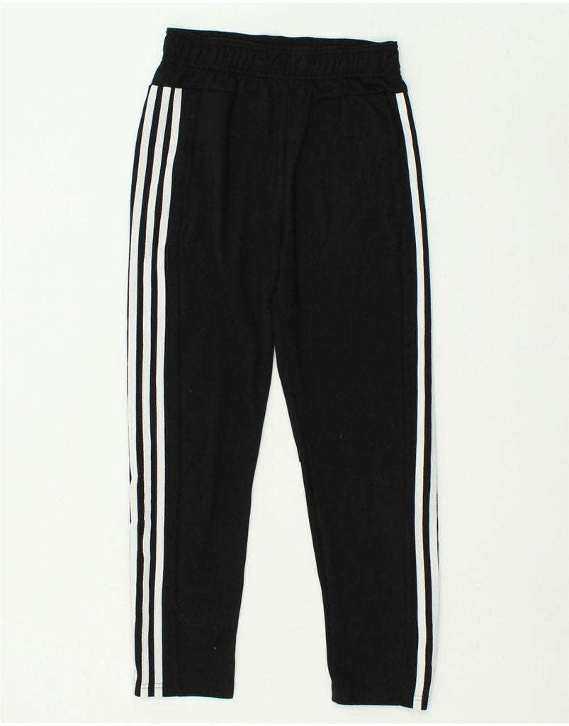 ADIDAS Girls Tracksuit Trousers 11-12 Years Black Polyester | Vintage Adidas | Thrift | Second-Hand Adidas | Used Clothing | Messina Hembry 