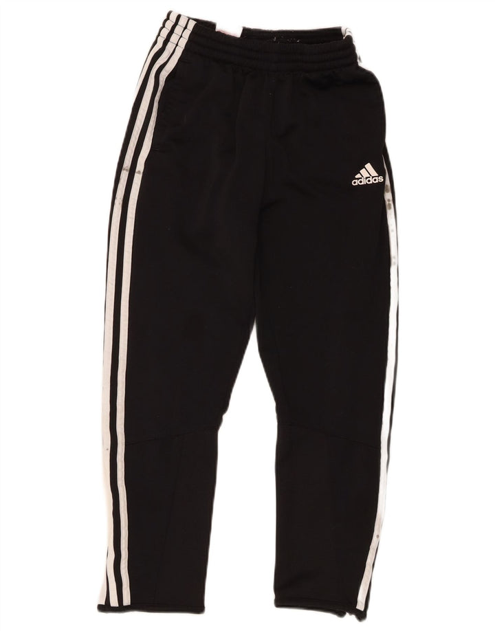 Adidas Boys Tracksuit Trousers 9-10 Years Black Polyester